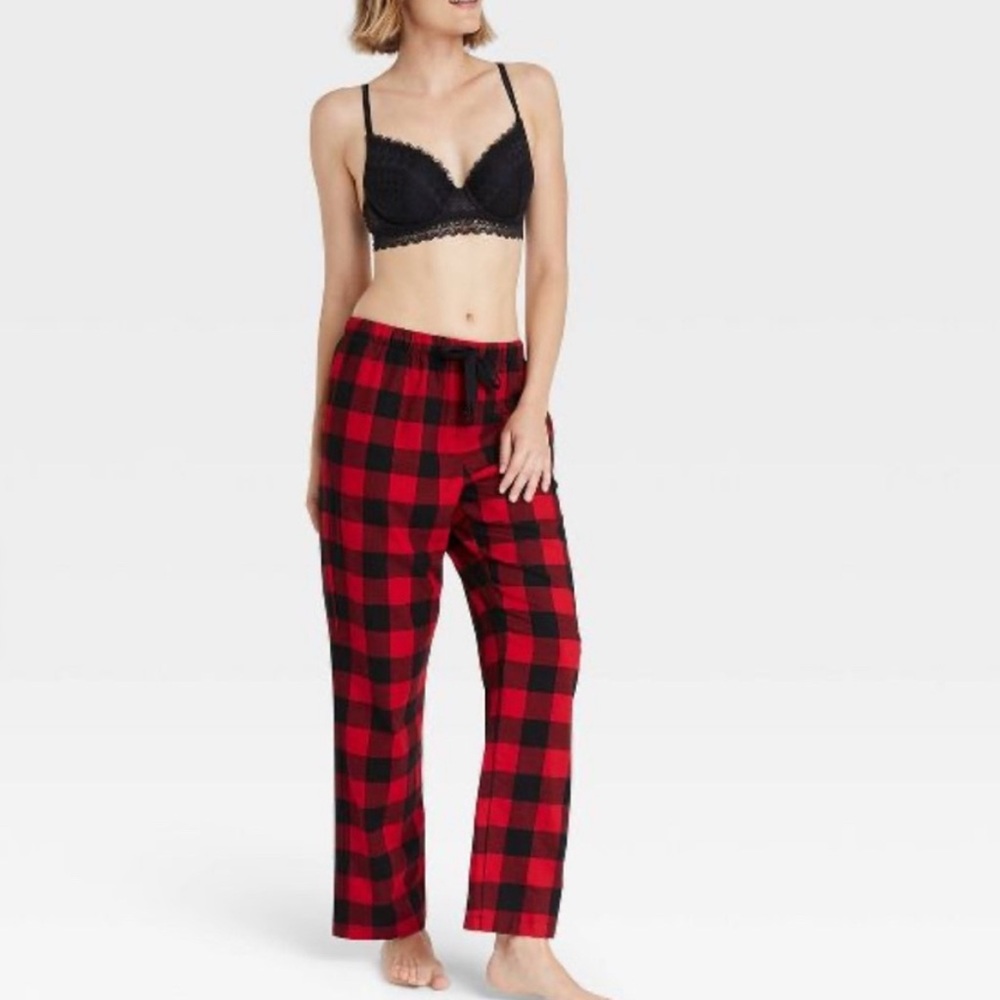 Stars Above Women’s Plaid Fleece Pants Size XS